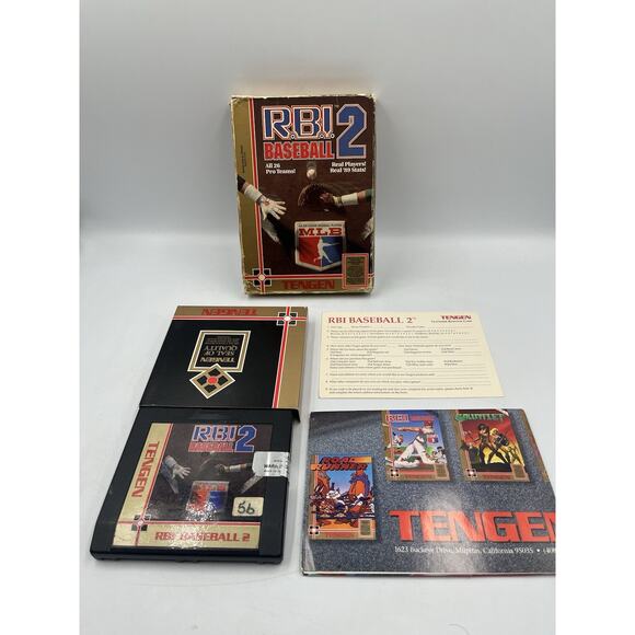 R.B.I. Baseball 2 NES Nintendo 100% Complete In Box With Poster - Picture 1 of 16